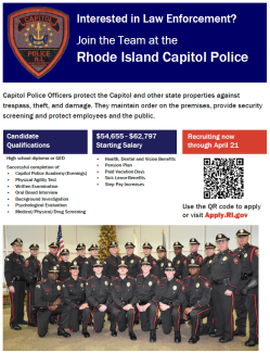 Cap Police 2024 Recruitment Flyer